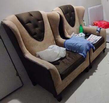 Al Malqa, Furniture, SAR 100,  SAR 100, Furnished, 2 + 1 + 1 Sofa Seater, 2 Royal Throne Chairs, 4 Double Door Almari