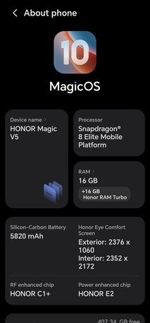 Riyadh, Mobile Phones, SAR 4000,  Honor Magic V5 &ndash; 512GB &ndash; Gold