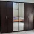 SAR 400,  6 Doors Wooden Almirah With Big Mirrors For Sale