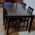 SAR 200,  Wooden Dining Table With 4 Chairs