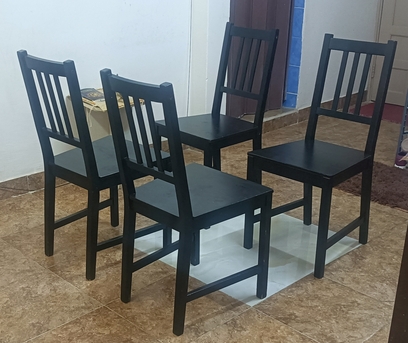 Al Maathar, Furniture, SAR 200,  Wooden Dining Table With 4 Chairs