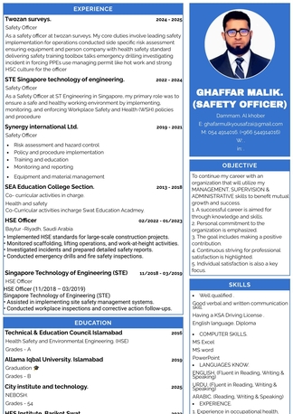 Jubail, Job Seekers, HSE Officer.  Safety Officer.