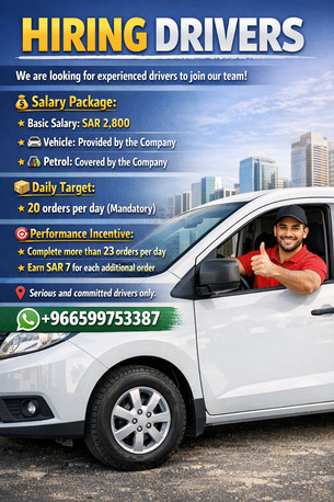 Riyadh, Jobs, HIRING DRIVERS