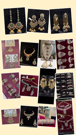 Jeddah, Jewelry, SAR 300,  Real Kundan Jewelry, Zardosi Bangles