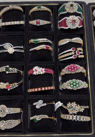 Jeddah, Jewelry, SAR 300,  Real Kundan Jewelry, Zardosi Bangles