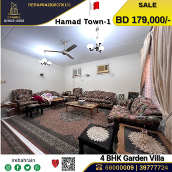 Hamad Town, Real Estate For Sale, BHD 179000,  4 BR,  Fully Furnished Garden Villa For Sale In Hamad Town - R-Abt-1