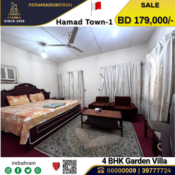 Hamad Town, Real Estate For Sale, BHD 179000,  4 BR,  Fully Furnished Garden Villa For Sale In Hamad Town - R-Abt-1