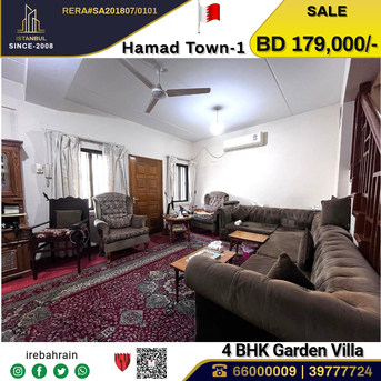 Hamad Town, Real Estate For Sale, BHD 179000,  4 BR,  Fully Furnished Garden Villa For Sale In Hamad Town - R-Abt-1