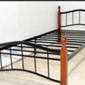 SAR 75,  Single Bed Cot (Steel + Wooden Legs