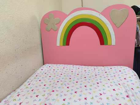 Jubail, Household Items, SAR 150,  Girls Single Bed With Small Wardrobe