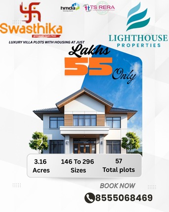 Mumbai, Residential Plots, INR 21000,  158 Sq. Yard,  Swasthika &ndash; Premium HMDA Approved Plots & Independent Homes