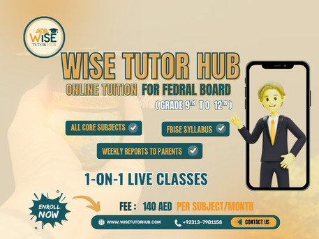 Islamabad, Education, Wise Tutor Hub