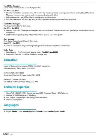 Riyadh, Job Seekers, Front Office Manager