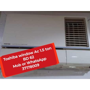 Manama, Air Conditioners, BHD 62,  🌍🌐Toshiba Window Ac 1.5 Ton In Good Condition For Sale With Delivery And Fixing