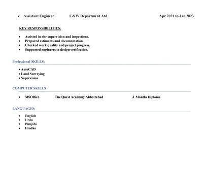 Riyadh, Job Seekers, Civil Engineer/Civil Supervisor