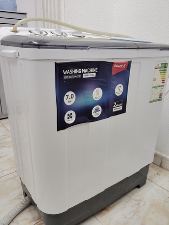 Dammam, Household Items, SAR 200,  Semi Automatic Washing Machine 7kg & 3 Burner Gas Stove For Sale