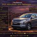 JOD 12000,  Mitsubishi ASX,  2025,  Automatic,  530 KM,    Diplomatic  Only  12,000 JOD