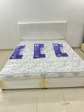 Jeddah, Furniture, SAR 630,  Double Bed With Medicated Mattress 15 Cm In Reasonable Price