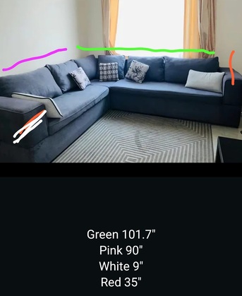 Manama, Furniture, BHD 50,  L Shaped 6 Seater Sofa