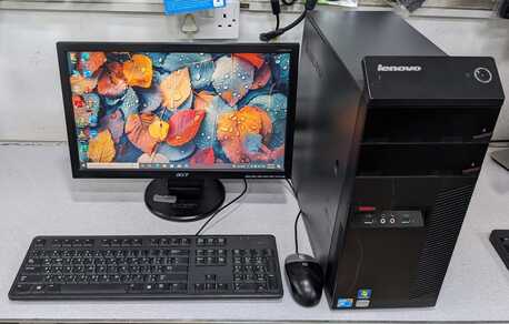 Manama, Computers, BHD 29,  Lenovo Core 2 Duo Desktop PC 4GB RAM 500GB HDD With 19" Monitor Win & Office Ready To Use