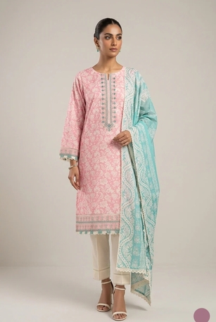 Thuqbah, Clothing & Accessories, SAR 175,  Ready To Wear Embroidered Lawn