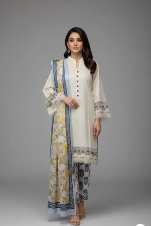 Thuqbah, Clothing & Accessories, SAR 175,  Ready To Wear Embroidered Lawn