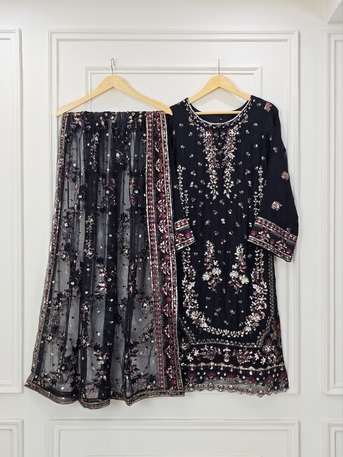 Thuqbah, Clothing & Accessories, SAR 260,  Ready To Wear Chiffon 3Pc Luxury Outfits