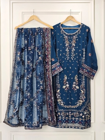 Thuqbah, Clothing & Accessories, SAR 260,  Ready To Wear Chiffon 3Pc Luxury Outfits