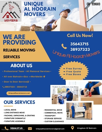 Manama, Labor/Moving, PROFESSIONAL PACKING AND MOVING SOLUTION@ UAH MOVERS- COMPLETE MOVING SOLUTION- 35643715