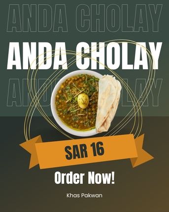 Khobar, Food, SAR 16,  Homemade Food - Anda Cholay
