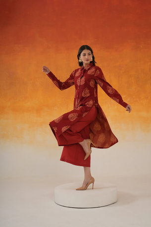 New Delhi, Clothing & Accessories, INR 4999,  Ajrakh Print Kurta For Everyday Elegance - World Of Toji