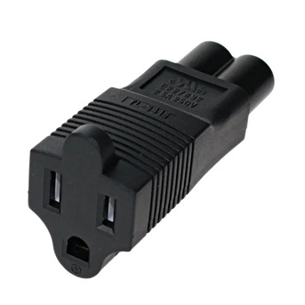 New York, Electronics, USD 5,  USA NEMA 5-15R To C6 Power Plug Adapter