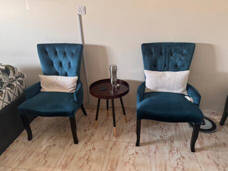Al Rawdah, Furniture, SAR 500,  Small Coffee Table And 2 Chairs