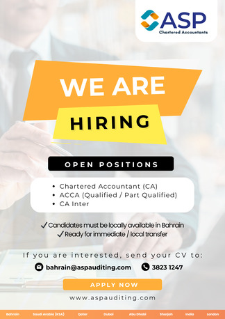 Diplomatic Area, Jobs, Audit Executive