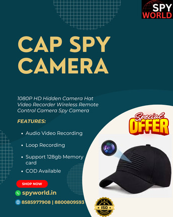 New Delhi, Electronics, INR 3750,  Best Cap Spy Camera Shop In Noida | Best Offers 2026 At Spy World