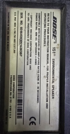 Dammam, Home Audio, SAR 320,  Bose 151 Speakers