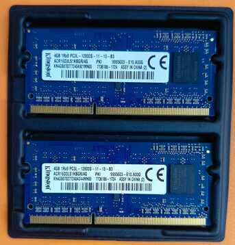 Al Rehab, Computers, SAR 300,  Kingston DDR3L RAM 8 GB KIT ( 4 GB X 2 Pcs )