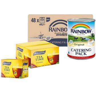 Dubai, Food, AED 366,  1 Cartoon Rainbow Milk + 1 Cartoon Amazon Catering Tea Bags