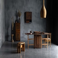 Miami, Appliances, Pierre Jeanneret Inspired Wooden Furniture Design