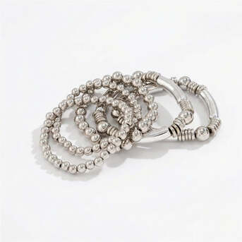 Berlin, Fashion & Design, Elegantes Damen Perlenarmband Silberfarben &ndash; Shopnory Schmuck