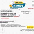 QC Inspector (Electrical, HVAC, Plumbing, RTR) CBT Passed Aramco Approved