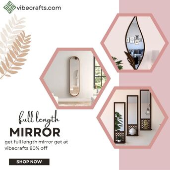 Mumbai, Household Items, INR 2600,  Full Length Mirror &ndash; Stylish & Elegant By Vibecrafts