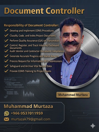 Khobar, Job Seekers, IT Support / Document Controller Available &ndash; Saudi Experience - 0537011959