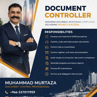 Khobar, Job Seekers, Document Controller Available For Immediate Joining  - 0537011959