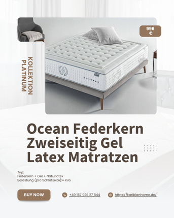 Berlin, Furniture, EUR 300,  Ocean Federkern Zweiseitig Gel Latex Matratzen &ndash; Perfekt F?r Alle Schlafpositionen Geeigne