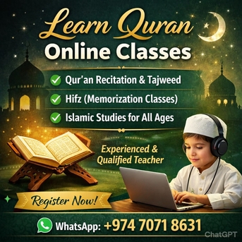 Doha, Lessons Offered, Learning Quran And Urdu Online Classes L
