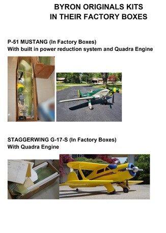 Madinaty, RC Hobby, US 5000,  5 BYRON ORIGINAL RC KITS IN THEIR FACTORY BOXES