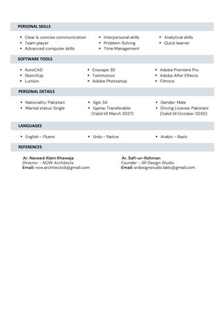 Riyadh, Job Seekers, Architect/3D Expert/Site Architect