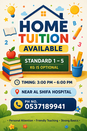 Jubail, Lessons Offered, HONE TUTION