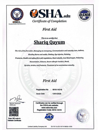 Al Dirah, Job Seekers, NEBOSH Certified Safety Officer Looking For Job